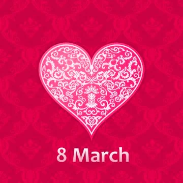 Womans day Vector cards templates. Women labels or posters Illustrazione stock