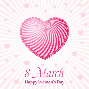 Womans day Vector cards templates. Women labels or posters Illustrazione stock