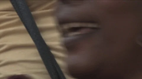 Woman's earing close up Stock Footage 80461812