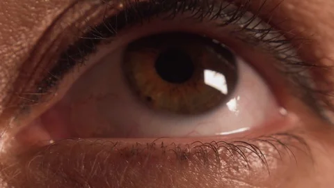 Womans Eye Makeup Extreme Closeup 2 Stock-Footage 112978095