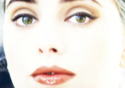 Woman's face, close-up, portrait Stock Photos