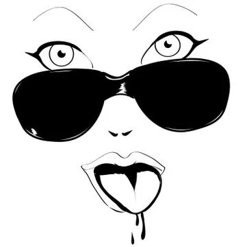 Woman's face Stock Illustration