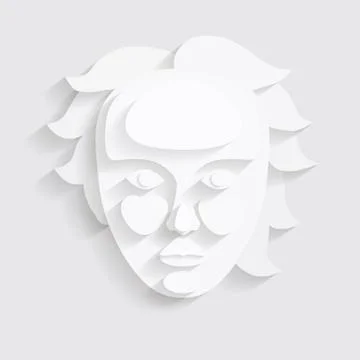 Womans face. Stock Illustration