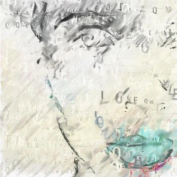 Womans face Stock Illustration