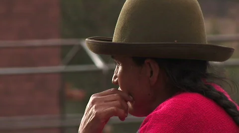 Woman's Face Peru Stock Footage 311349