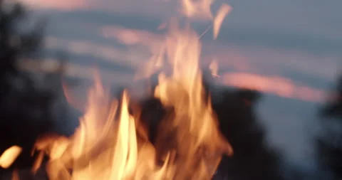 Woman's hand caresses fire Stock Footage 164491973