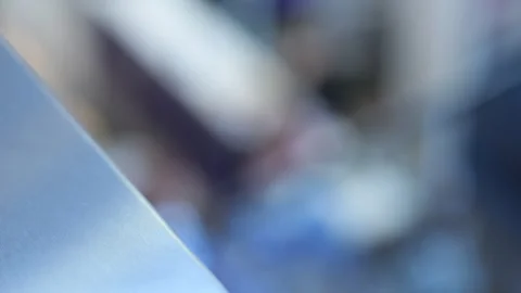 Woman's hand interacts with digital tablet Stock Footage 344647969