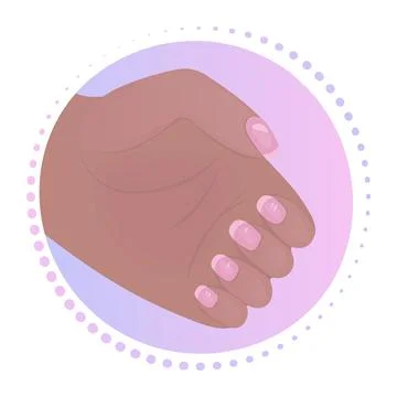 Woman's hand with manicure Stock Illustration