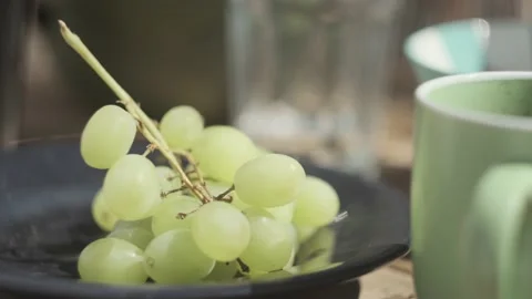 Woman's hand picking grapes (sequence) Stock Footage 135808564