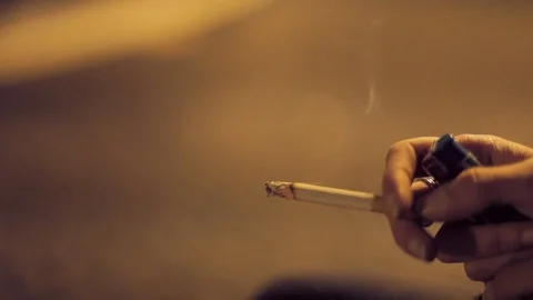 Woman's hand smoking Stock Footage 106021883