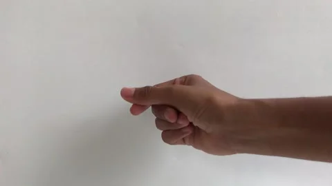 Woman's hand snapping her finger Stock Footage 220834873