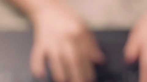 Woman's hand typing on the laptop Stock Footage 142181729