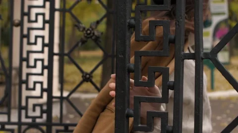 Woman's hands close up in coat Stock Footage 146671341