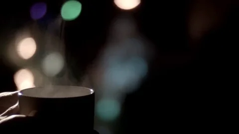 Woman's hands cup of tea coffee pan Video stock 69270562