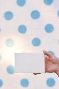 Woman's Hands with Tiny Canvas Stock Photos