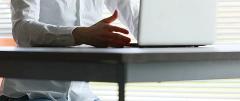 Woman's hands typing at laptop Stock Footage 127143989