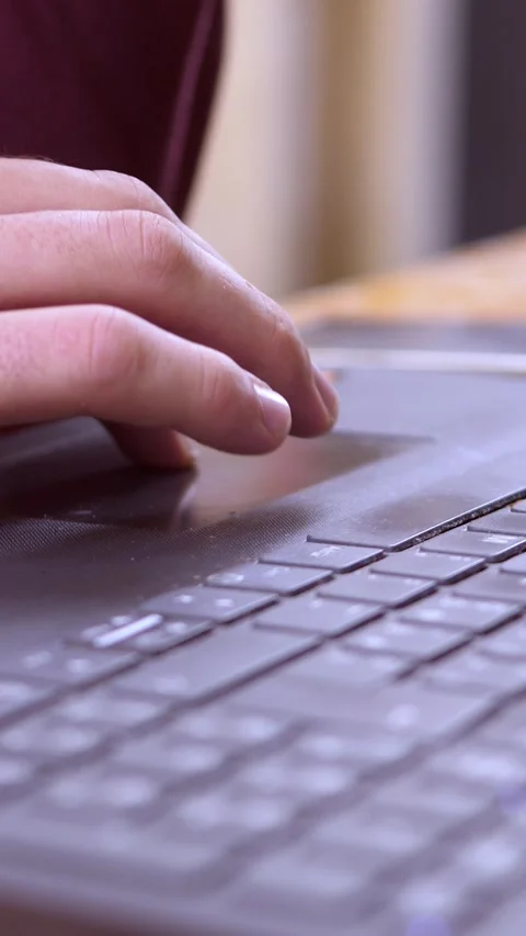 Woman’s Hands Typing on Laptop Keyboard in a Minimalist Workspace Stock Footage 334774974