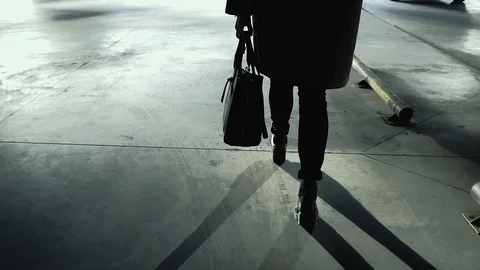 Woman's legs in high Video stock 91343803