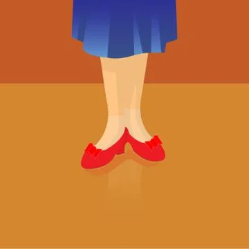 Woman’s legs Stock Illustration