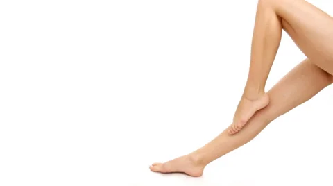 Woman's legs, isolated  Stock Footage 958227