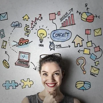 Woman's portrait Stock Photos