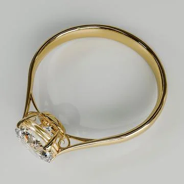 Woman's ring isolated on white background Stockillustratie