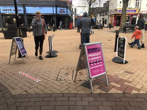 Woman's safe space initiative Newcastle under Lyme Stock Photos