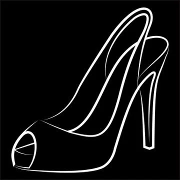 Woman's shoe Illustrazione stock