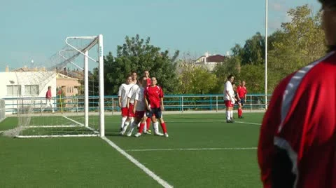 Woman´s Soccer Match Stock Footage