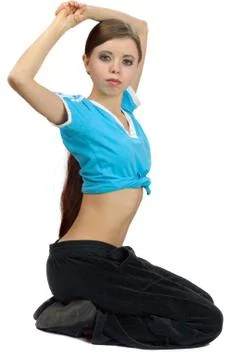 Woman's work out Stock Photos