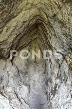 The womb cave also known as Utroba cave in Bulgaria Stock Photos