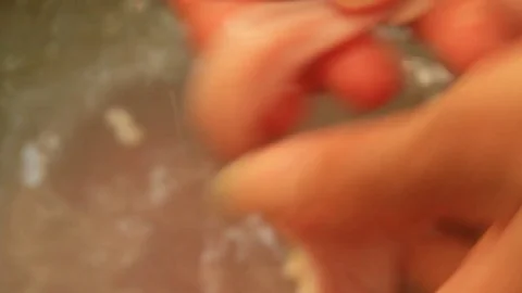 The women are making sausages Stock Footage