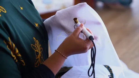 Women Batik in Malang East Java Indonesia Stock-Footage 239545453