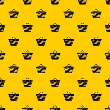 Women beach bag pattern vector Stock Illustration
