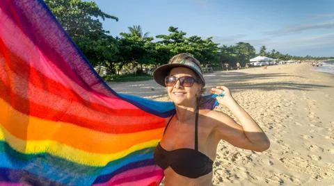 Women at Beach Stock Photos