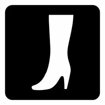 Women boot icon Stock Illustration