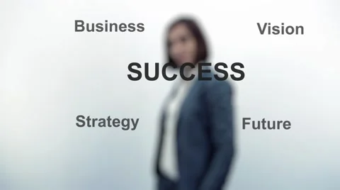 Women click on digital virtual interface Stock Footage 43764901