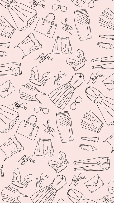 Women clothes and accessories background Stock Footage 310962453