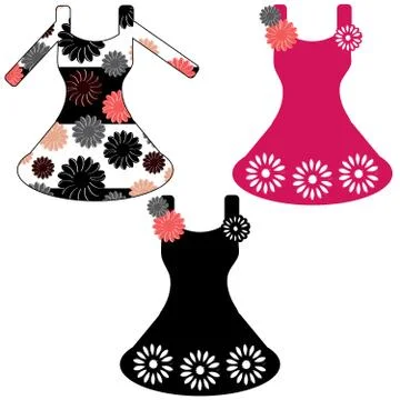 Women clothes on white background. Vector illustration. Stock Illustration