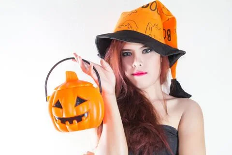 Women in concept halloween Stock Photos