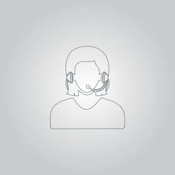 Women customer support Stock Illustration