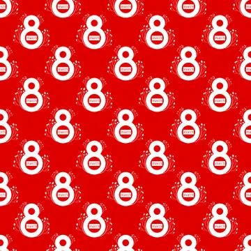 Women day seamless pattern Stock Illustration