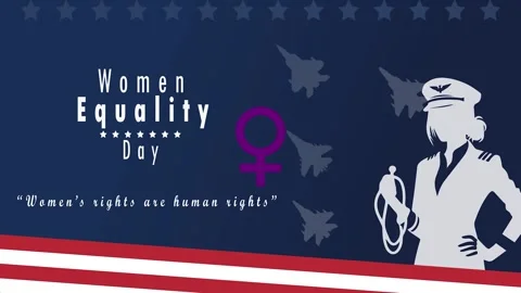 Women Equality Day animation Stock Footage 312220751