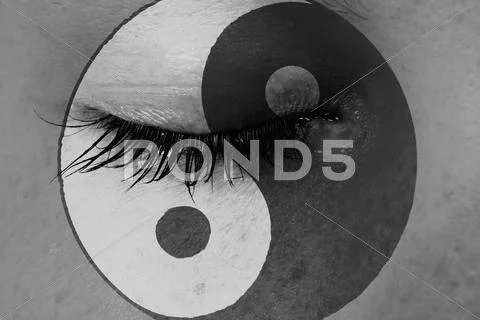 Women eye, close-up Stock Illustration
