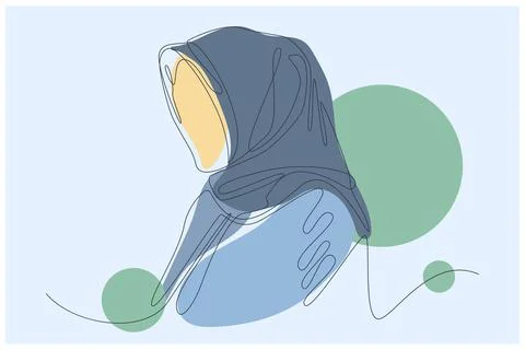 Women On Focus Background Vector Illustrazione stock