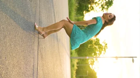 woman that is a definition of freedom an... | Stock Video | Pond5