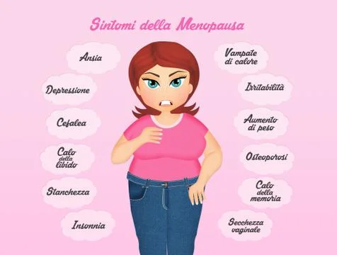 Women with menopause Stock Illustration