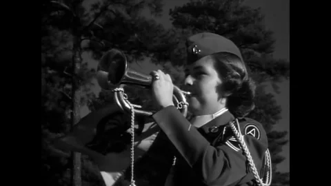 Women perform several tasks such as their basic training, office duties and more Video stock 79537030