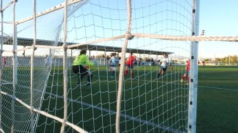 Women Playing Soccer Stock Footage