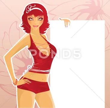 Women present Stock Illustration